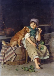 Girl with Dog